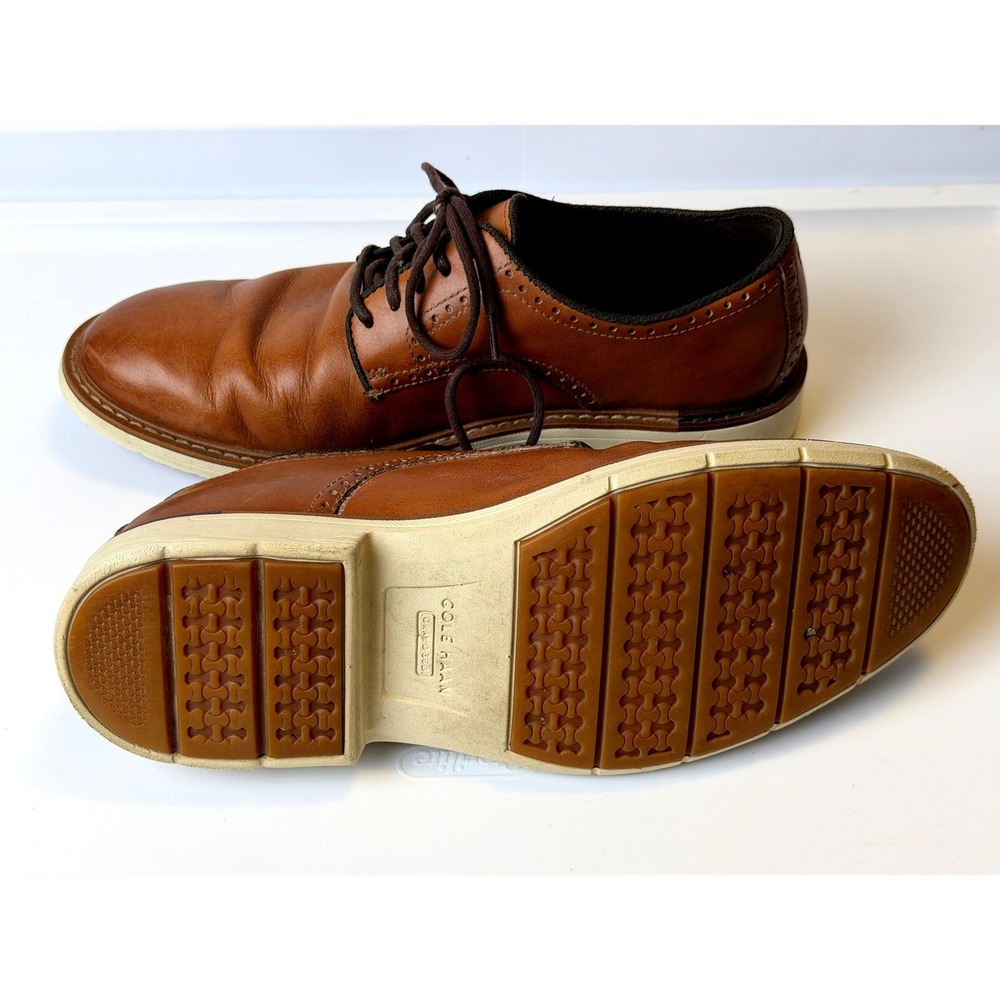 Cole Haan Grand 360 Mens British Tan Leather Oxford Shoes C34125 Size 9M